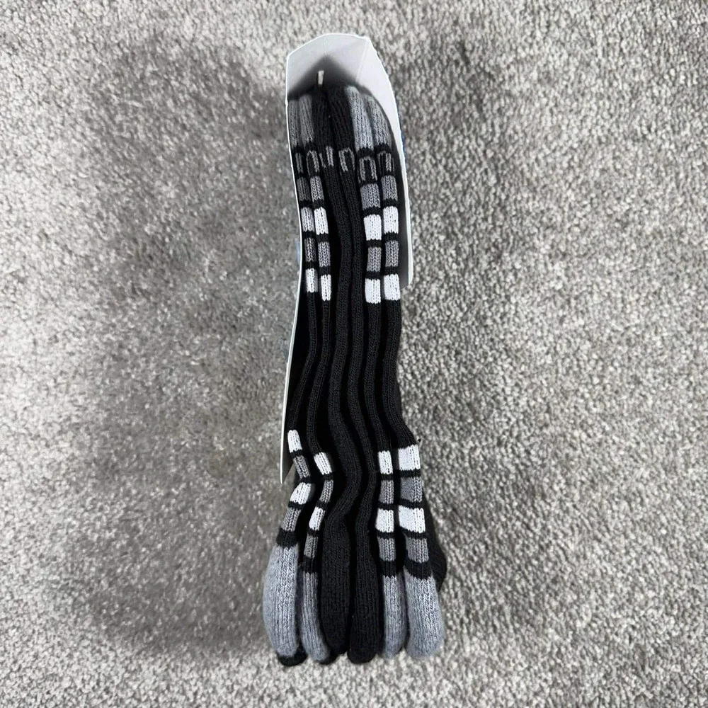 Hanes‎ Cool Dri Socks Black No Show Arch Support Men 6-12 - 3 Pair